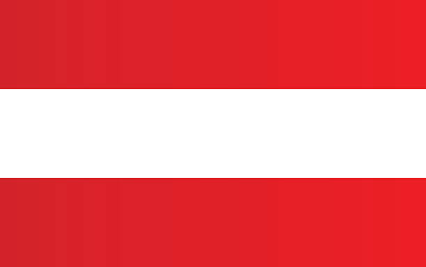 флаг, австрия - austrian flag stock illustrations