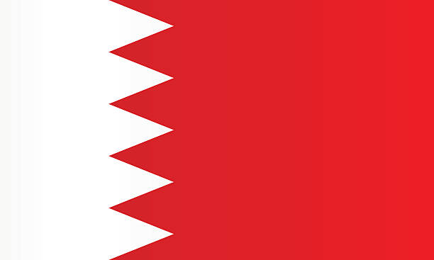 flagge von bahrain  - bahrain stock-grafiken, -clipart, -cartoons und -symbole