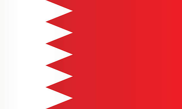 illustrazioni stock, clip art, cartoni animati e icone di tendenza di bandiera del bahrain - bahrain