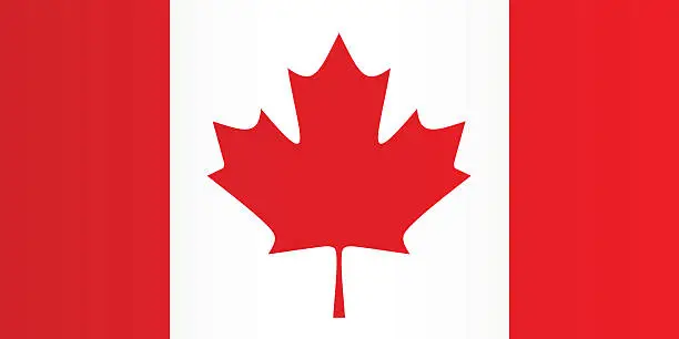 Vector illustration of Flag of Canada