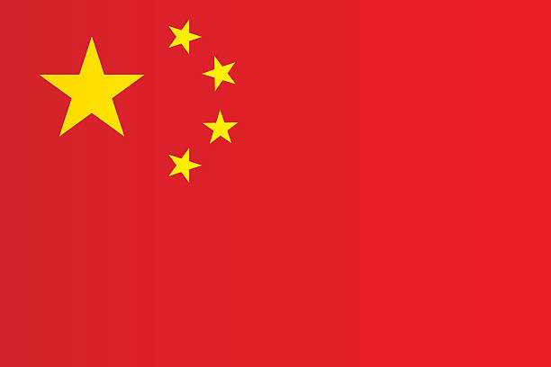 illustrazioni stock, clip art, cartoni animati e icone di tendenza di bandiera della cina - chinese flag