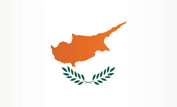 Vector illustration of Flag of Cyprus