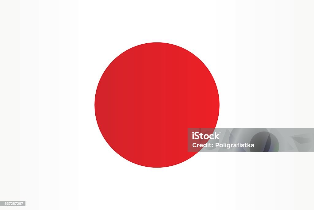 Flag of Japan Japan stock vector