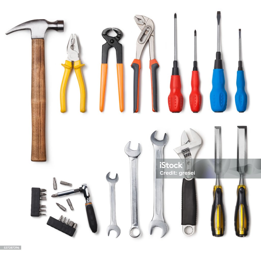 Tools-Kollektion - Lizenzfrei Werkzeug Stock-Foto