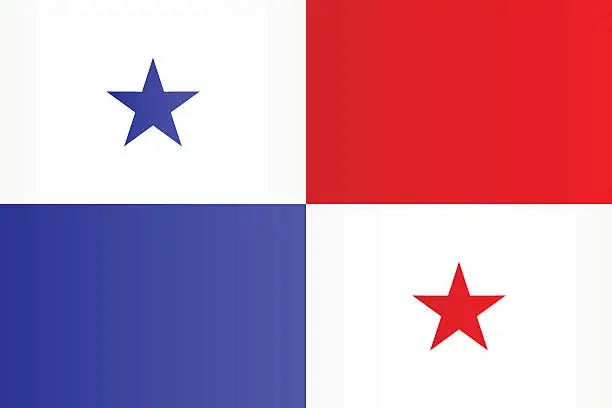 Vector illustration of Flag of Panama