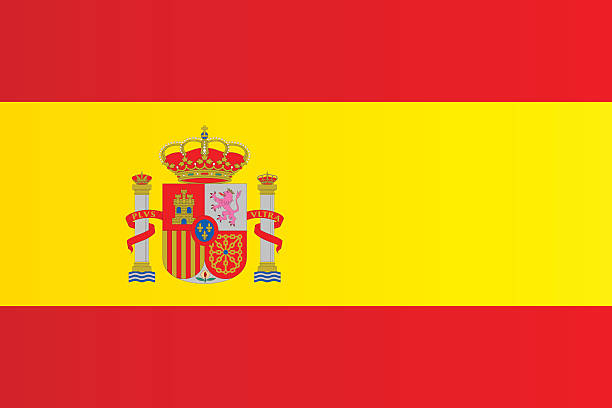 ilustraciones, imágenes clip art, dibujos animados e iconos de stock de bandera de españa - bandera española