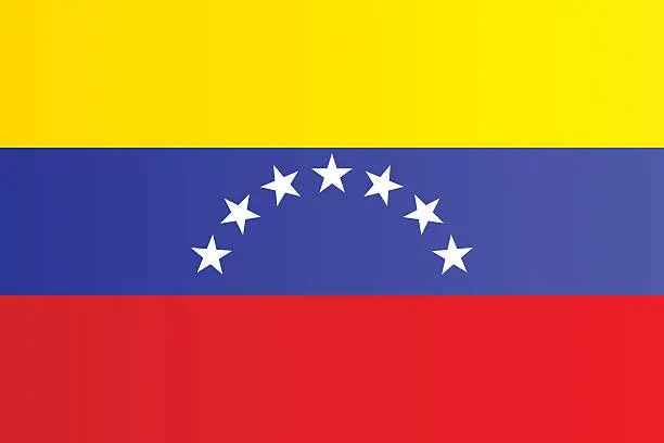 Vector illustration of Flag of Venezuela