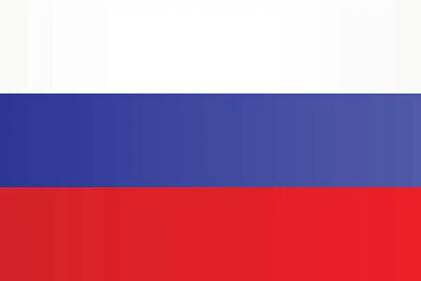 Vector illustration of Flag of Russia