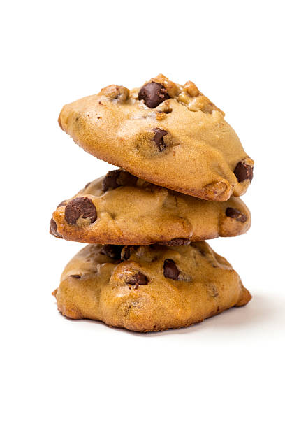 istock Chocolate Chip Cookies Isolated on White Background 537290118