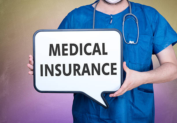 medical insurance and doctor stock photo