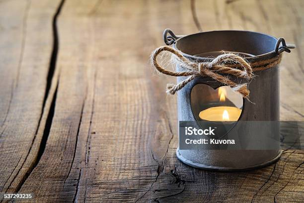 Romantic Lantern Stock Photo - Download Image Now - Can, Lantern, Tin