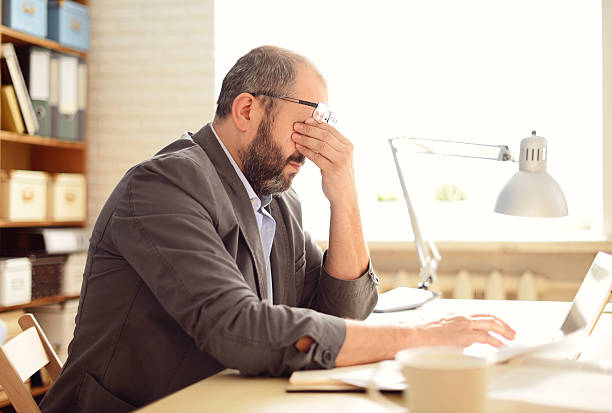 istock Mature Adult man working in the office 537293854