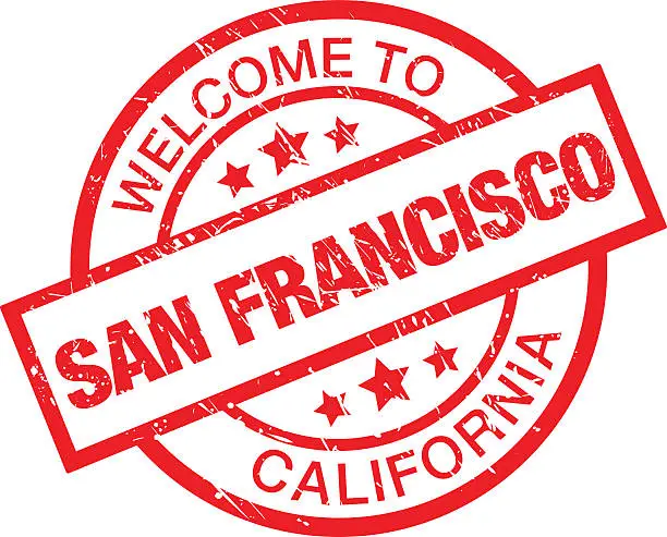 Vector illustration of Welcome to Sanfrancisco