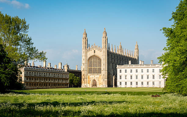 A view of the iconic chapel of Kings College, University of Cambridge, UK.