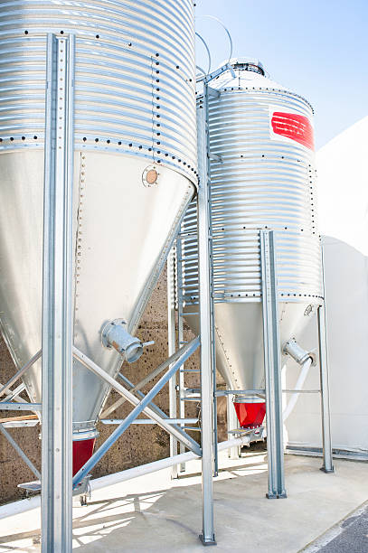 istock Steel silos for flour. 537300512