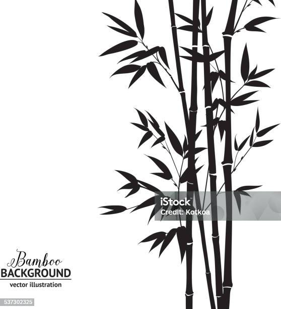 Bamboo Bush Stock Illustration - Download Image Now - Bamboo - Material, Vector, Japan