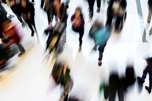 istock Defocued background for crowded people shopping in mall 537303057