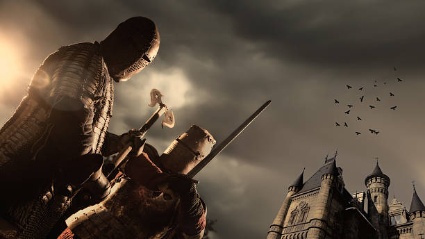 istock Battle of a Medieval knights 537304097
