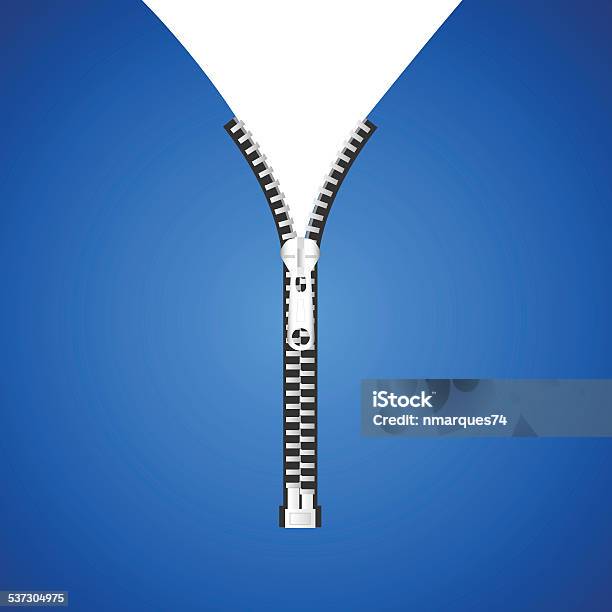 Zipper Illustration Stock Illustration - Download Image Now - 2015, Arts Culture and Entertainment, Casual Clothing