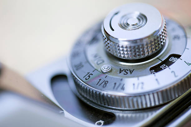 istock Vintage Camera Detail Showing Shutter Speed and Light Meter Window 537311954