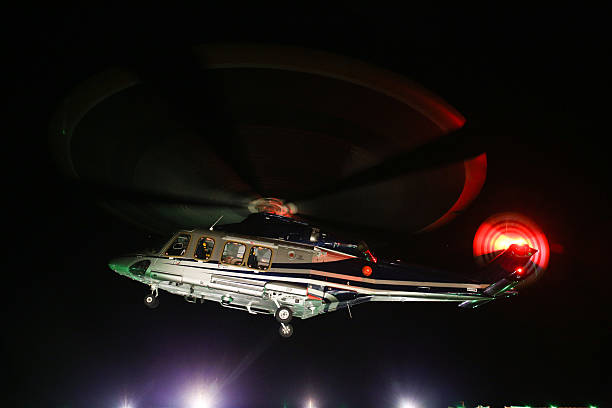 istock Helicopter landing in offshore oil and gas platform on deck 537313351