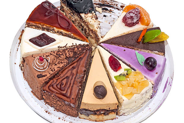 istock Ten different pieces of cake on a plate 537315241