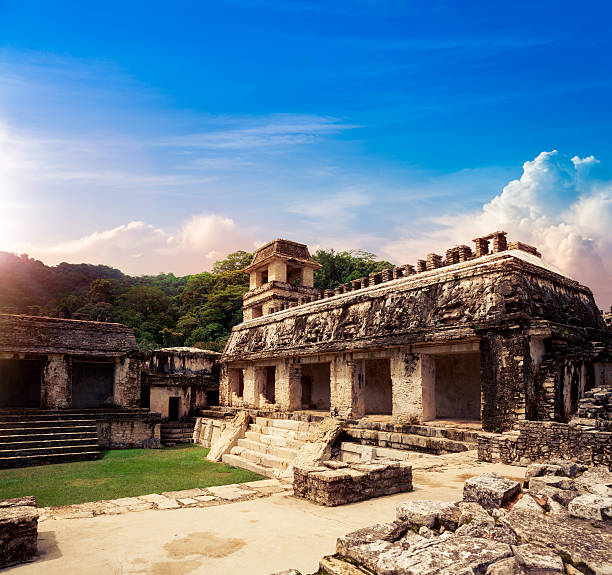 Ruins of Palenque, Maya city in Chiapas, Mexico
