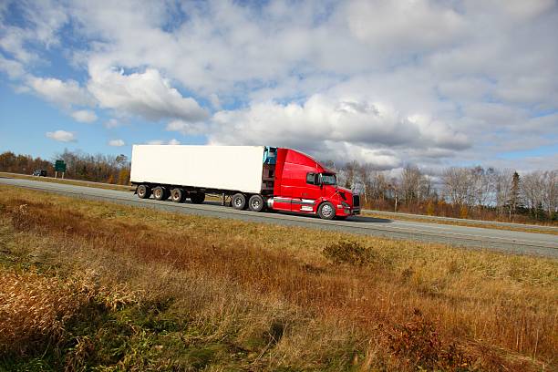 istock Semi-truck on a highway. 537317219