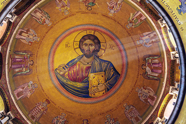 istock Interior and Dome of Holy Sepulchre Cathedral, Jerusalem 537317260