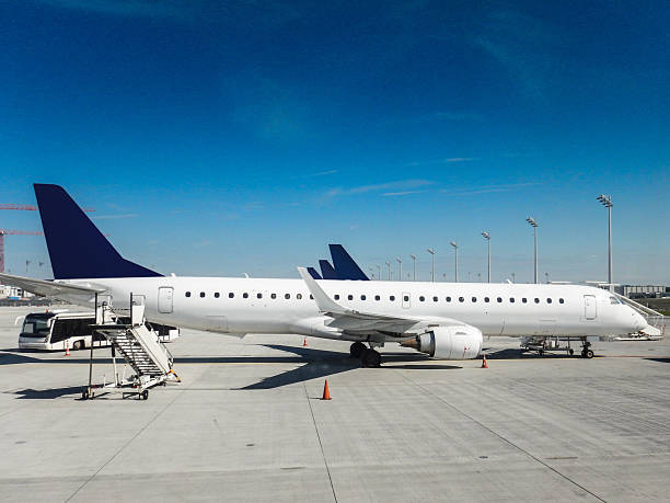 istock commercial jet parked on the track 537317867