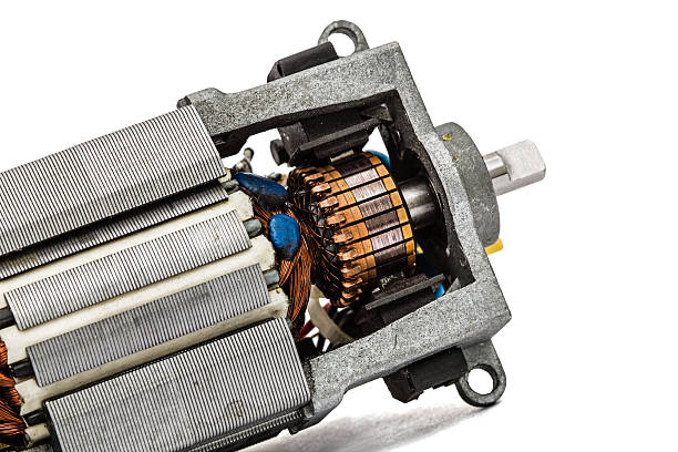 istock Part of small electric motor, close-up, isolated on white backgr 537319992