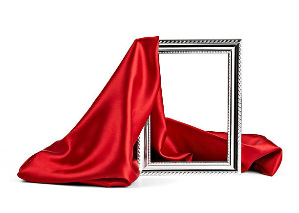 istock wooden frame and silk cover 537320094