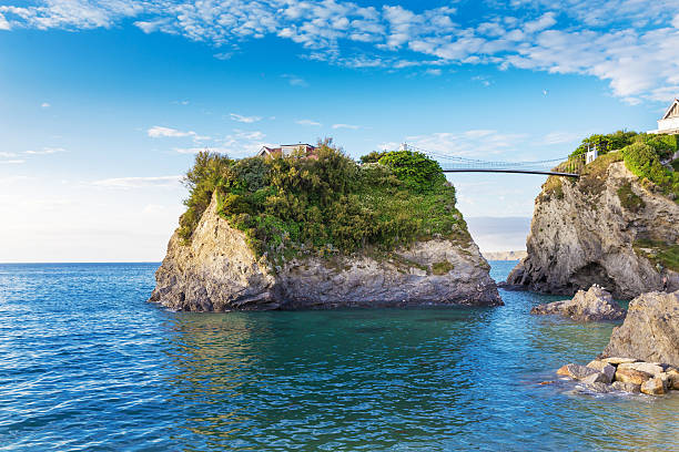 istock Popular Newquay Atlantic ocean coast, Cornwall, England, United 537320154