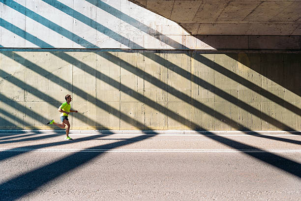 istock Man running in the city. 537322652