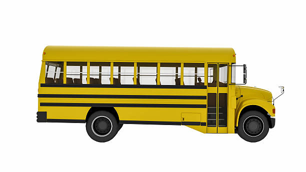 istock School bus, transportation vehicle isolated on white background 537323360
