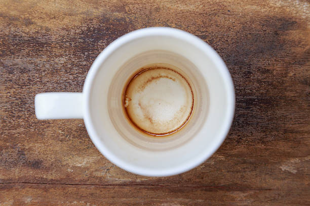 istock Cup of coffee drying mark in cup 537327308