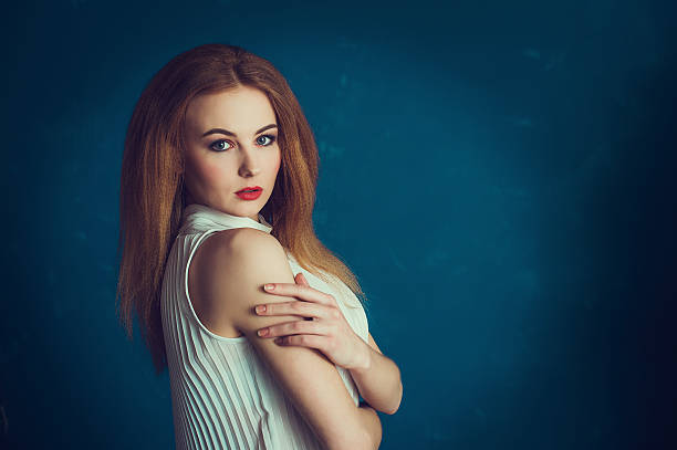 istock Close-up portrait beautiful girl. 537327914