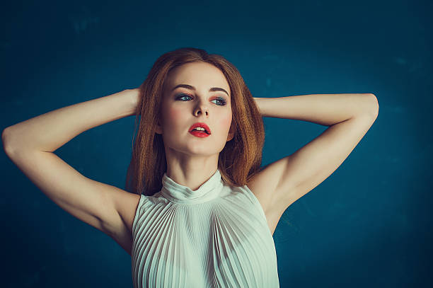 istock Close-up portrait beautiful girl. 537327978