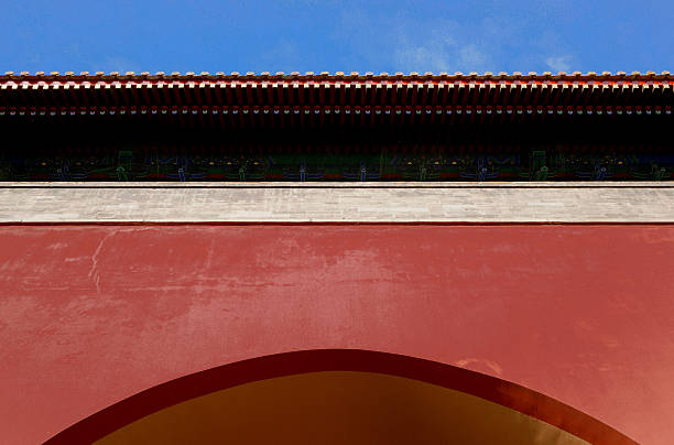China Beijing Forbidden City Rear Gate stock photo