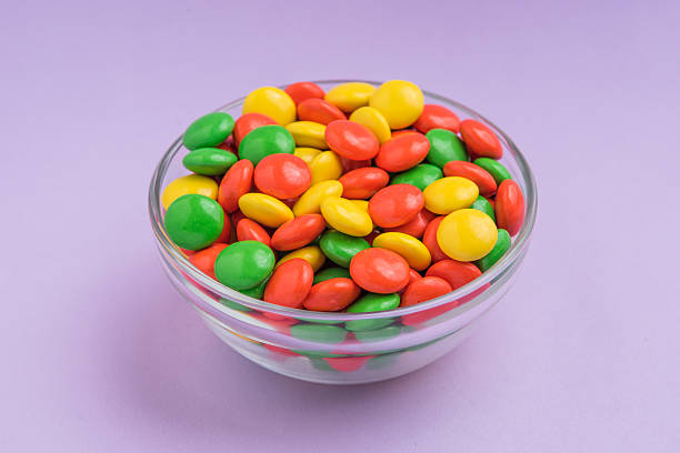 istock Yellow, Orange and Green Chocolate Candies 537332126