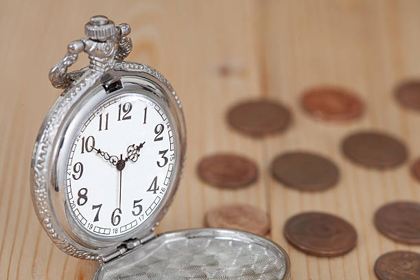 istock Business Money Concept Idea, Clock and Coins 537332318