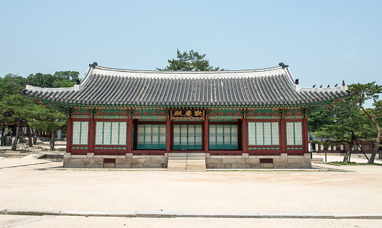 Seoul, South Korea - May 31, 2016: Tourist visit at Changdeokgung palace, built by the kings of the Joseon Dynasty on May 31, 2016 in Seoul, South Korea