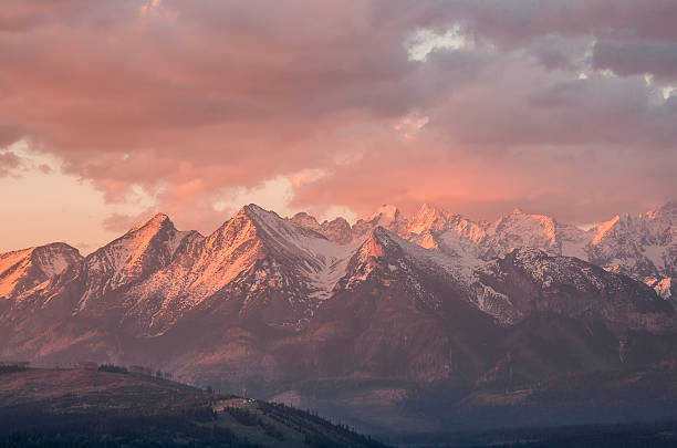istock Cloudy Tatra mountains in the beautiful morning, covered with snow 537334662