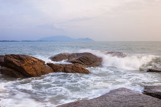 istock Rocky in the sea with hard wave long exposure 537335990