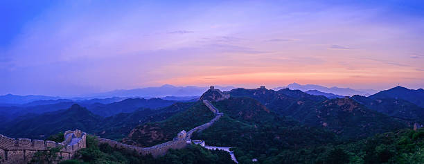 istock Great Wall of China at sunset 537336376