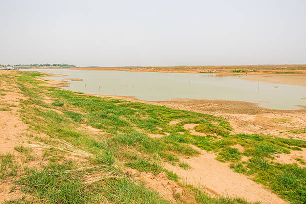 istock cracked soil in the bottom of a river showing drought 537336990