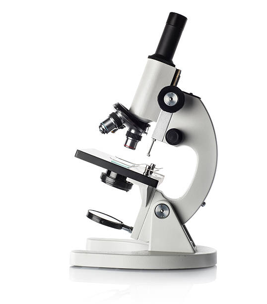 Microscope Microscope isolated on white microscope isolated stock pictures, royalty-free photos & images