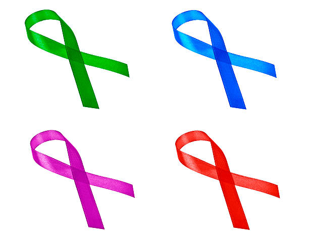 istock Set of different awareness ribbon isolated on a white background 537339720