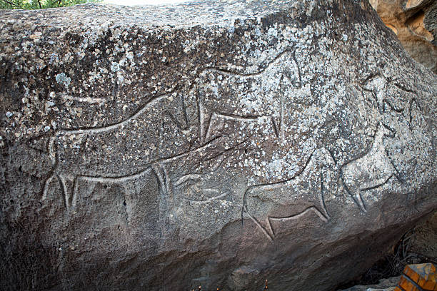 istock QOBUSTAN Prehistorical petroglyphs rock-painting in Azerbaijan 537340142