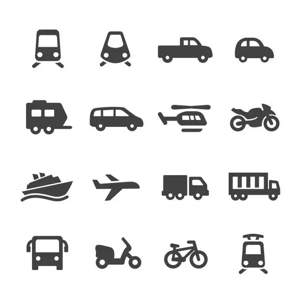 Vector illustration of Transportation Icons - Acme Series